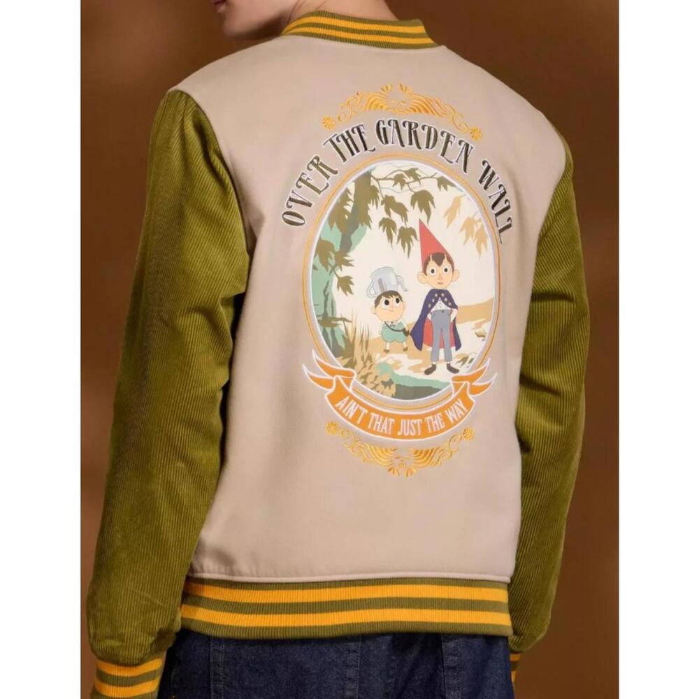 Over the Garden Wall Varsity Jacket Wirt / Greg Green Size L Large 40-42" Chest - Picture 2 of 4